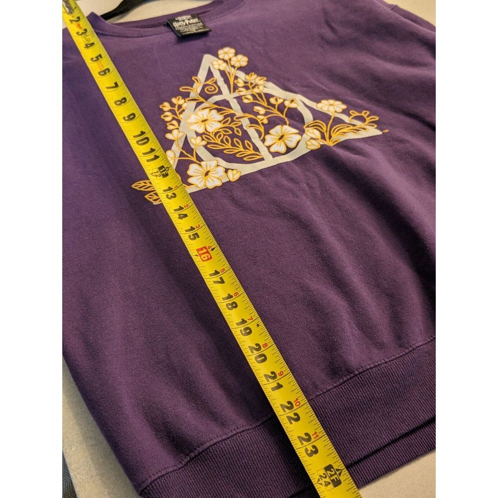 Harry Potter Wizarding World Deathly Hollows‎ Logo Floral Crewneck - Exclusive - Picture 6 of 6